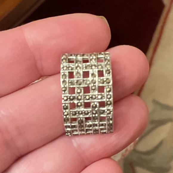 NWOT Sterling Silver 925 MARCASITE Beautiful Pendant - Picture 1 of 6